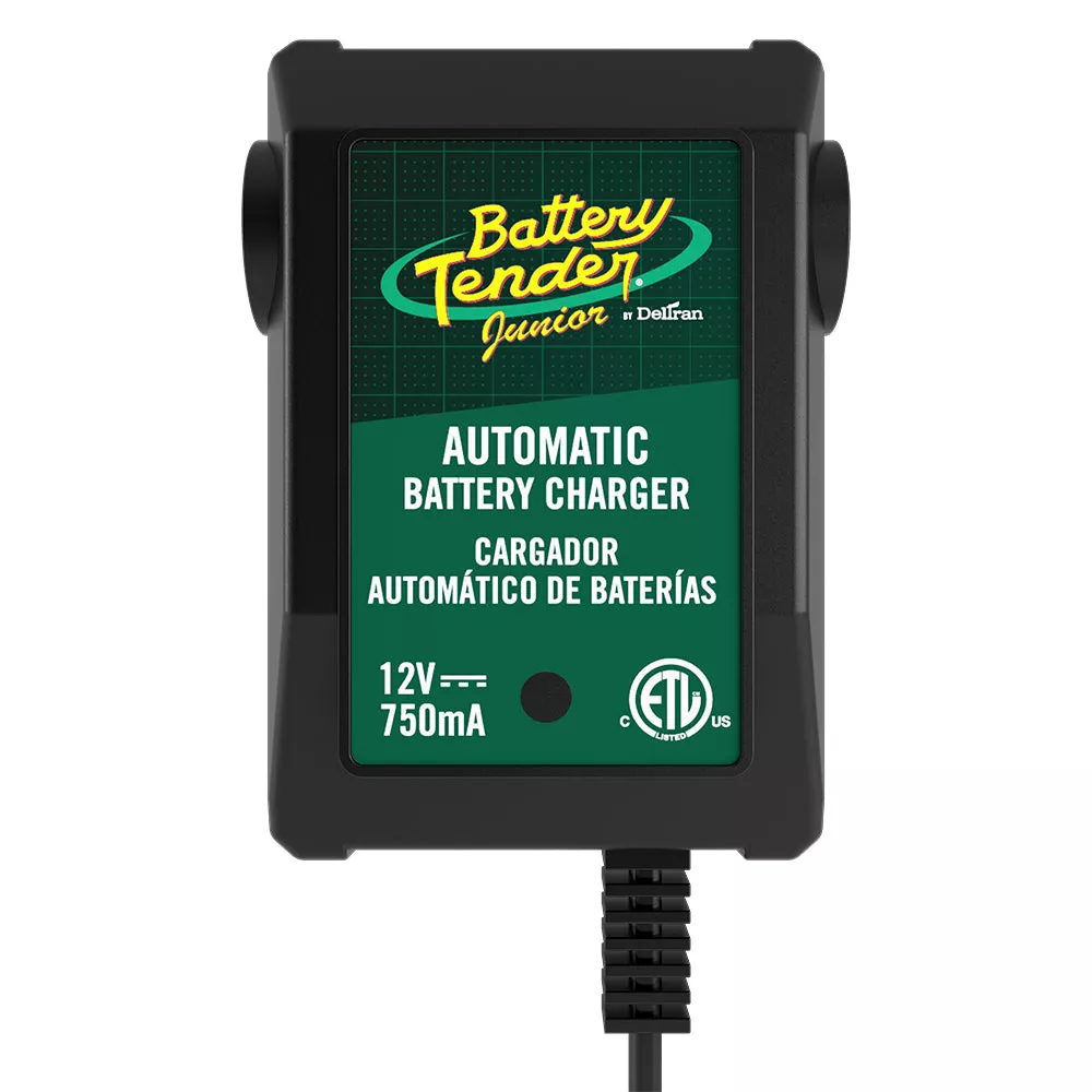 021-0123 - Battery Tender Jr. 12V - 750mA w/Ring Terminals & Clips