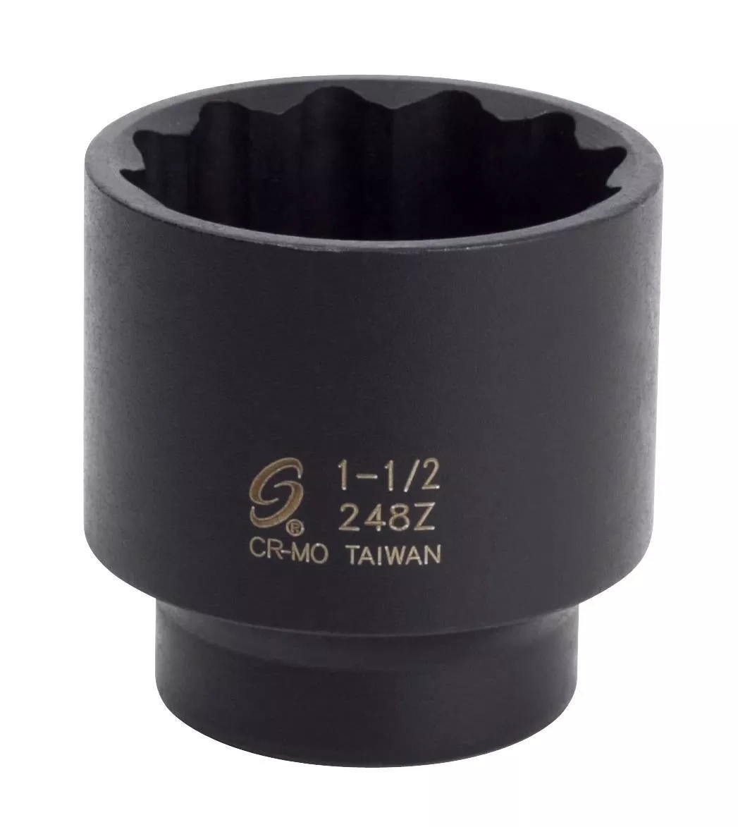 1/2" DRIVE 1-1/2" 12 POINT IMPACT SOCKET