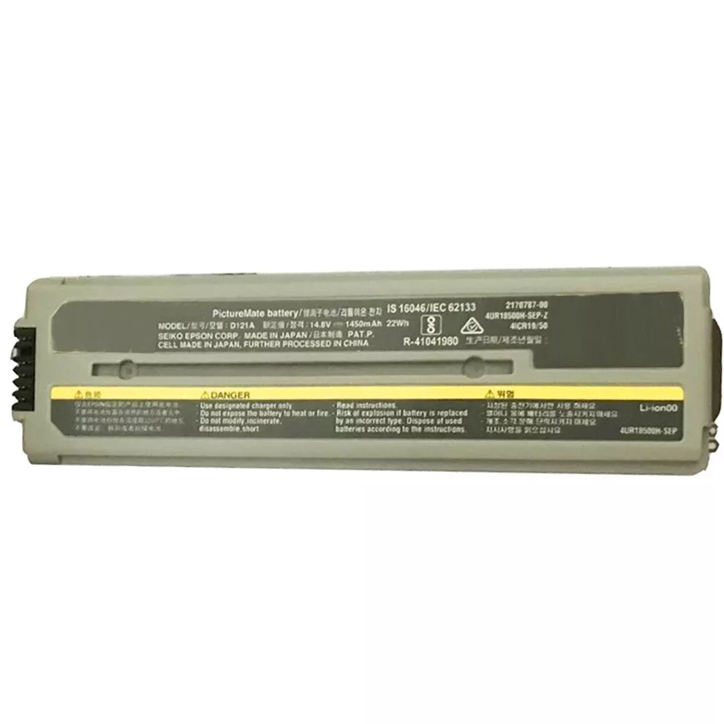 1450mAh Li-ion C12C831082 D121A Battery For Epson PictureMate Charm PM 200 Printer Charm PM 225
