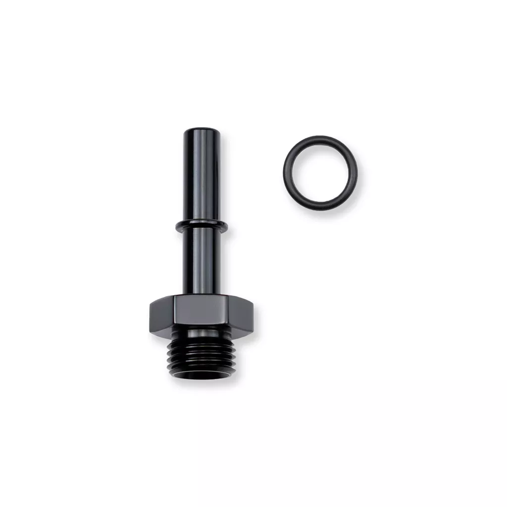 -8AN ORB to 3/8" Quick Connect Black