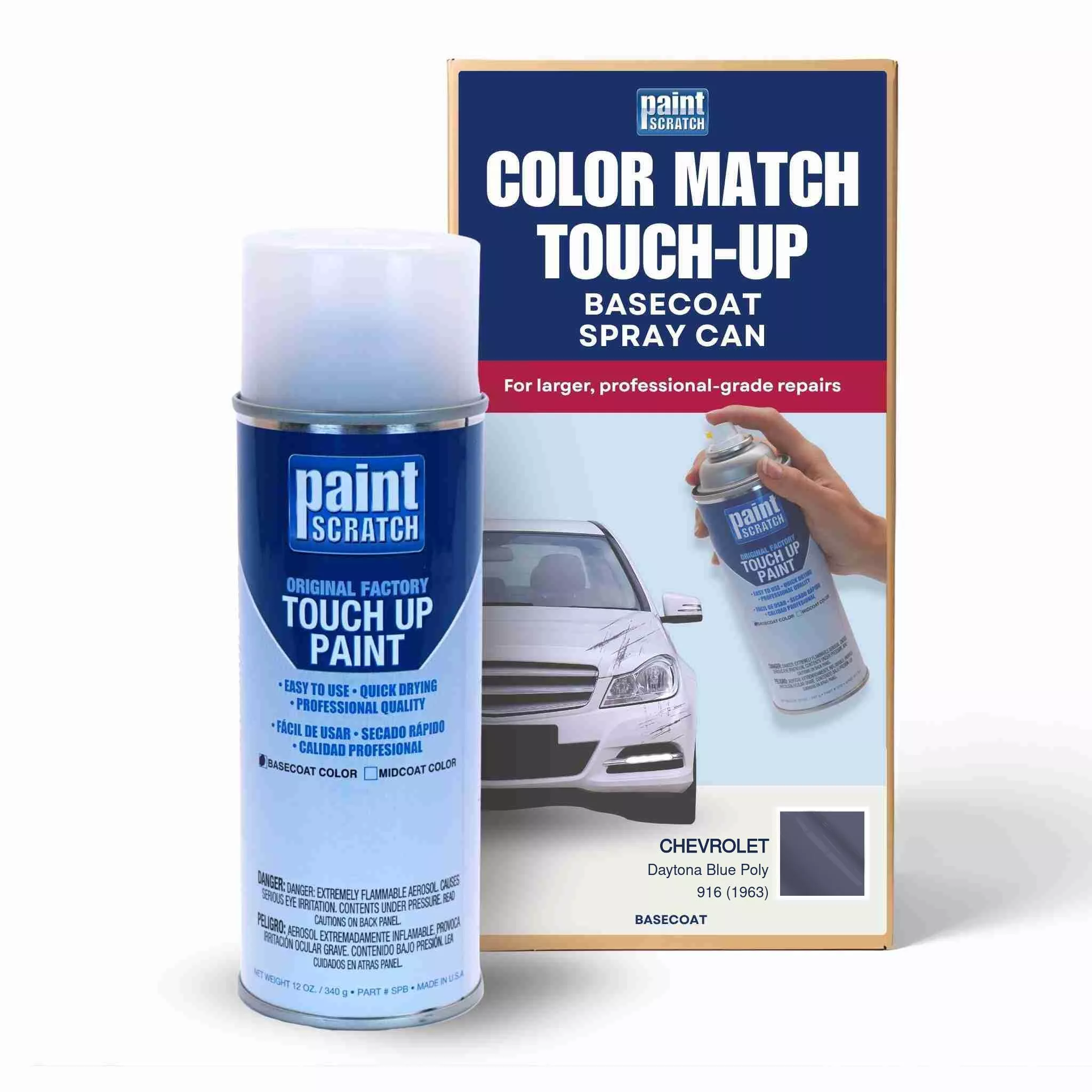 916 (1963) - Daytona Blue PolyTouch-Up Paint Spray Can (12 oz.) for Chevrolet