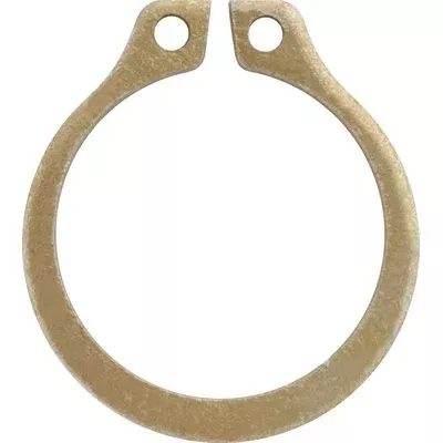 Au-ve-co 10120 Basic External Retaining Ring, 11/16 in Dia Shaft, 0.646 in Dia Groove, Zinc-Plated