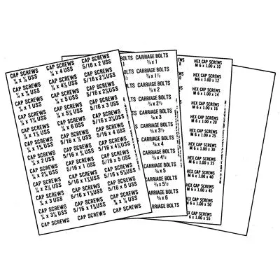 Au-ve-co 15533 Bin Label Assortment
