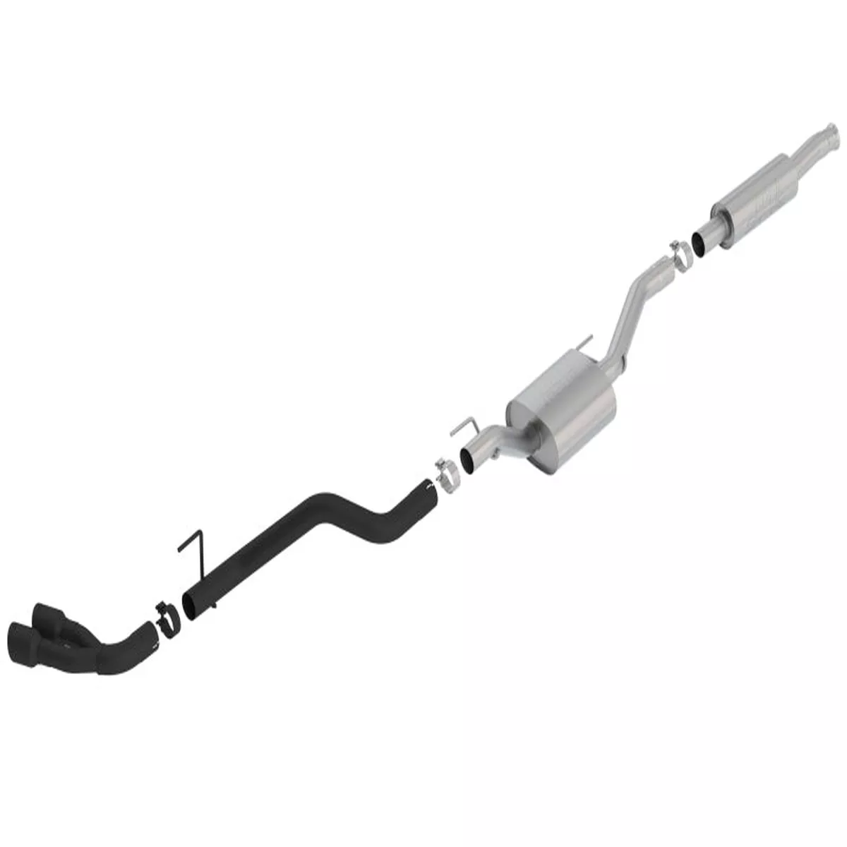 Borla 2020 Jeep Gladiator JT 3.6L V6 AWD S-Type Dual Side Catback w/ Black Tips