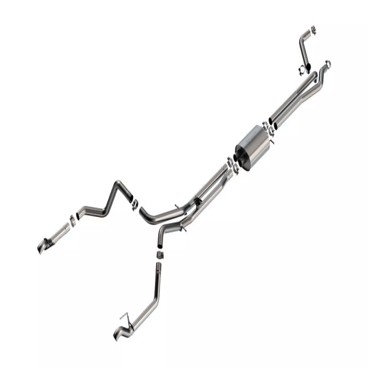 Borla 24-25 Chevy Silverado 1500 (6.2L V8) S-Type Cat Back – Factory Tips