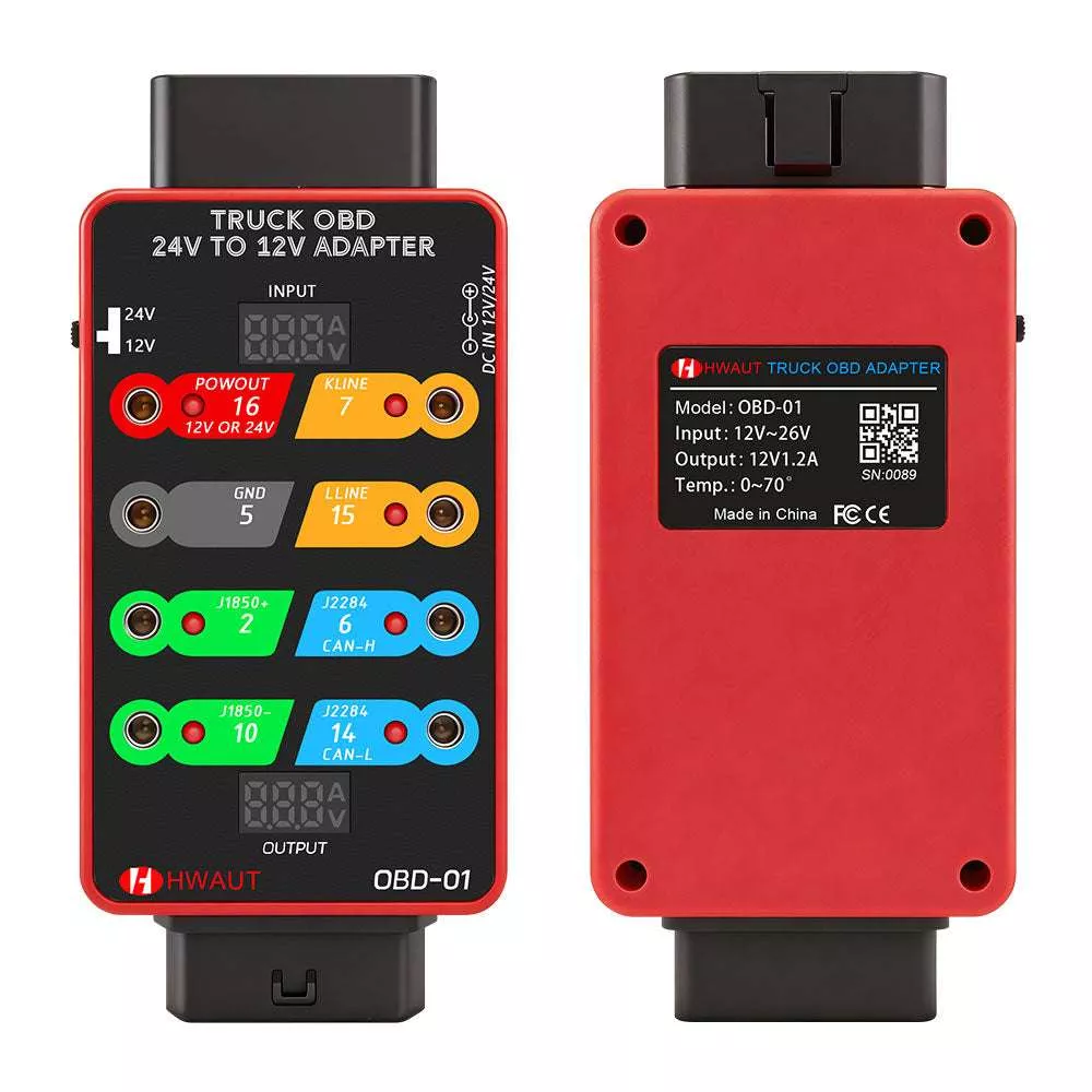 Breakout Box 24V 12V med OBD-interface 8-port adapter/jumper