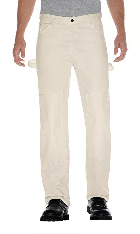 Men's Natural Double Knee Painter Pants 36x34 - Durable Workwear