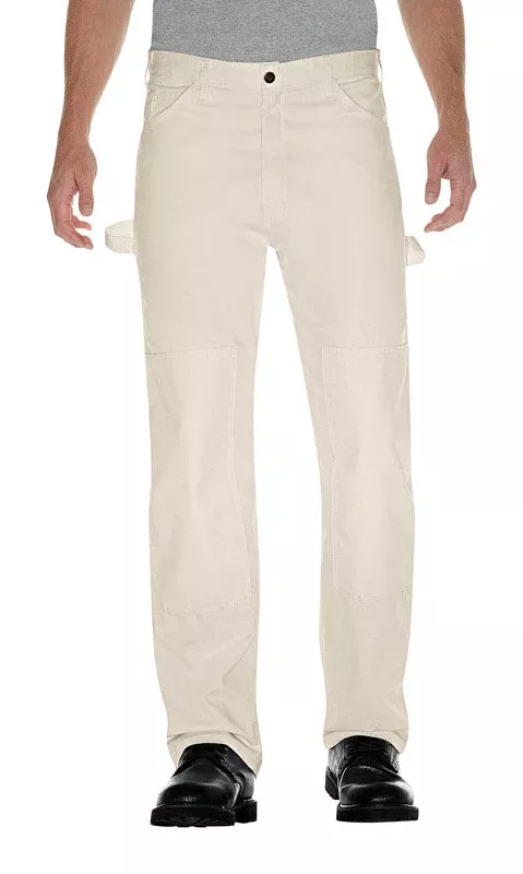 Men's Natural Double Knee Pants 34x32 - Durable Workwear