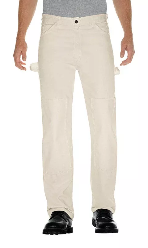 Men's Natural Double Knee Pants 36x30 - Durable Workwear
