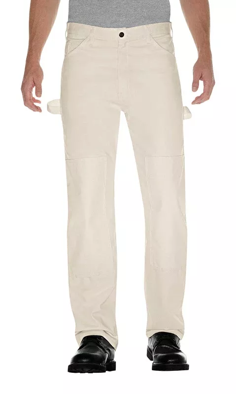 Men's Natural Double Knee Pants 38x30 - Durable Workwear For Professionals