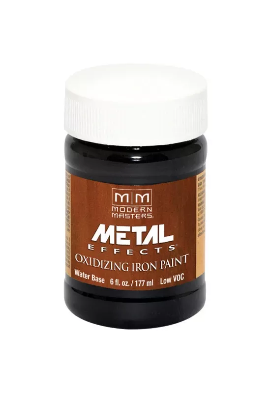 Metal Effects Iron Oxidizing Paint 6 Ounce - Water-based Reactive Finish