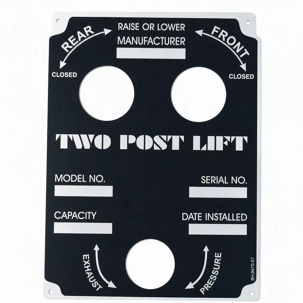 Nameplate EC-102 Standard | Weaver S-12260 (BH-9670-57)