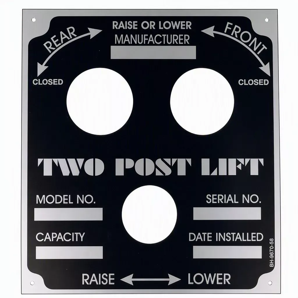 Nameplate EC-103 Standard | Weaver S-12261 (BH-9670-58)