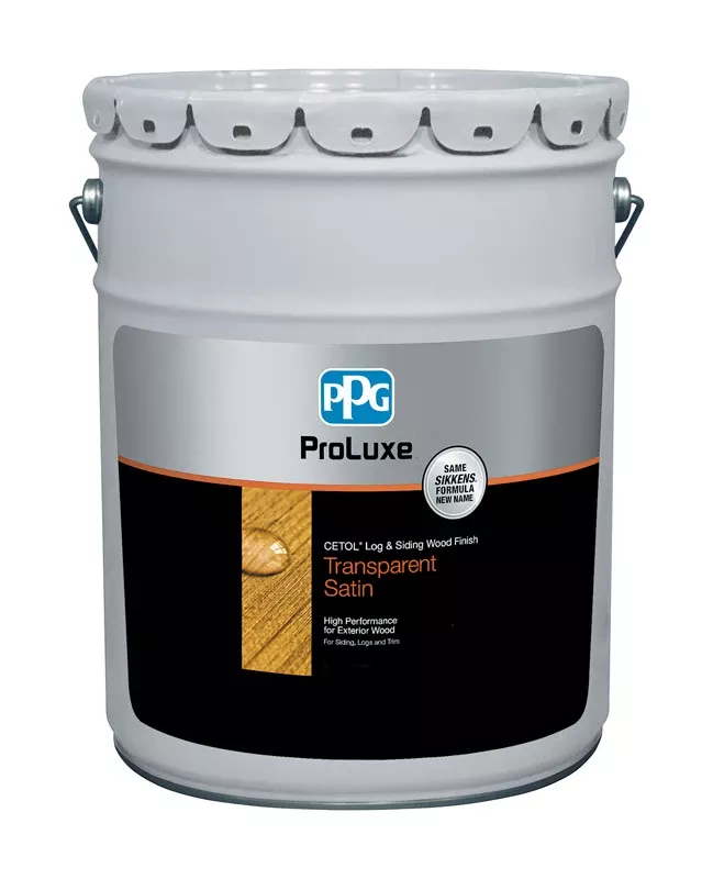 ProLuxe Log & Siding Wood Finish, Transparent Natural, 5-Gallons