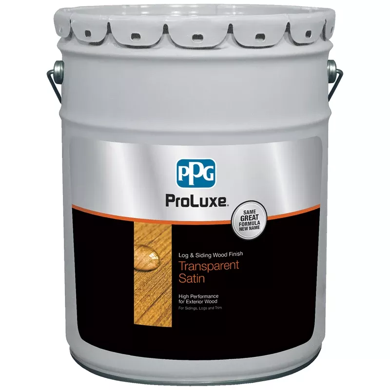 ProLuxe Log & Siding Wood Finish, Transparent Teak, 5-Gallons