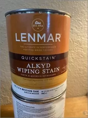QuickStain Alkyd Wood Stain – Mission Oak, 1‑Quart