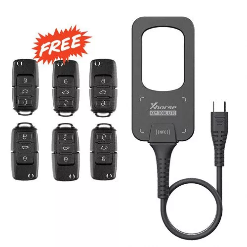 Xhorse VVDI BEE Key Tool Lite with 6 XKB501EN Wire Remotes